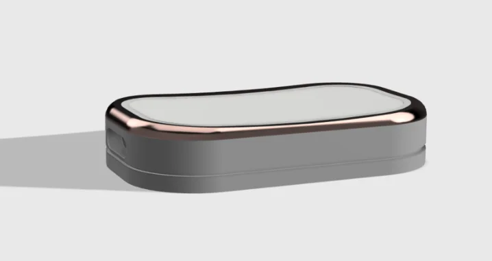 Roam with a rose gold metal bezel